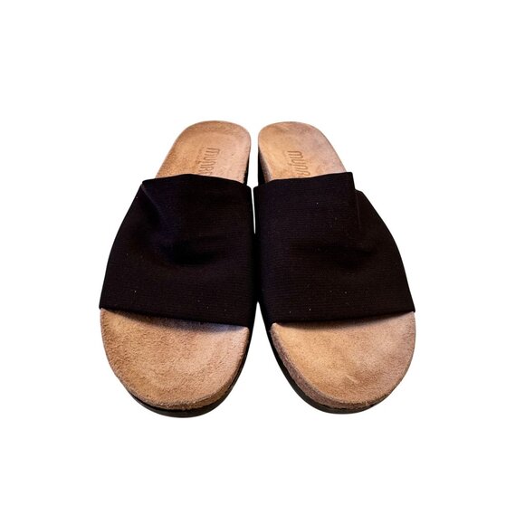 Munro Casita Black Stretch Fabric Size 7 N (AA) Flat Slip On NWB $135 - Picture 9 of 9